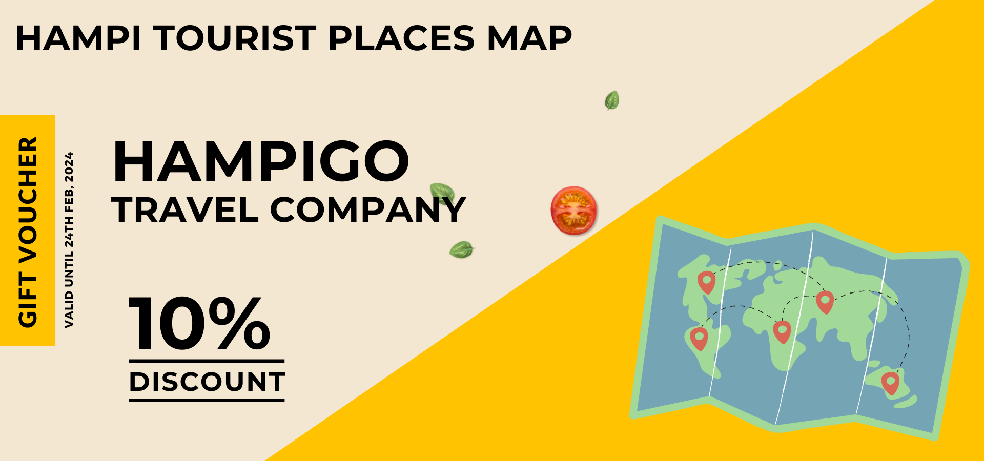 Hampi tourist Places Map